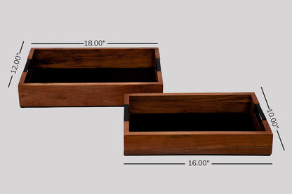 Set Of 2 Serving Trays