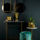 Modern Wall Mirror (Gold)