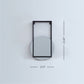Modern Wall Mirror (Black)