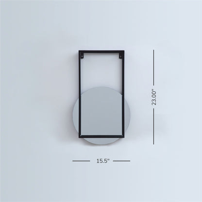 Modern Wall Mirror (Black)