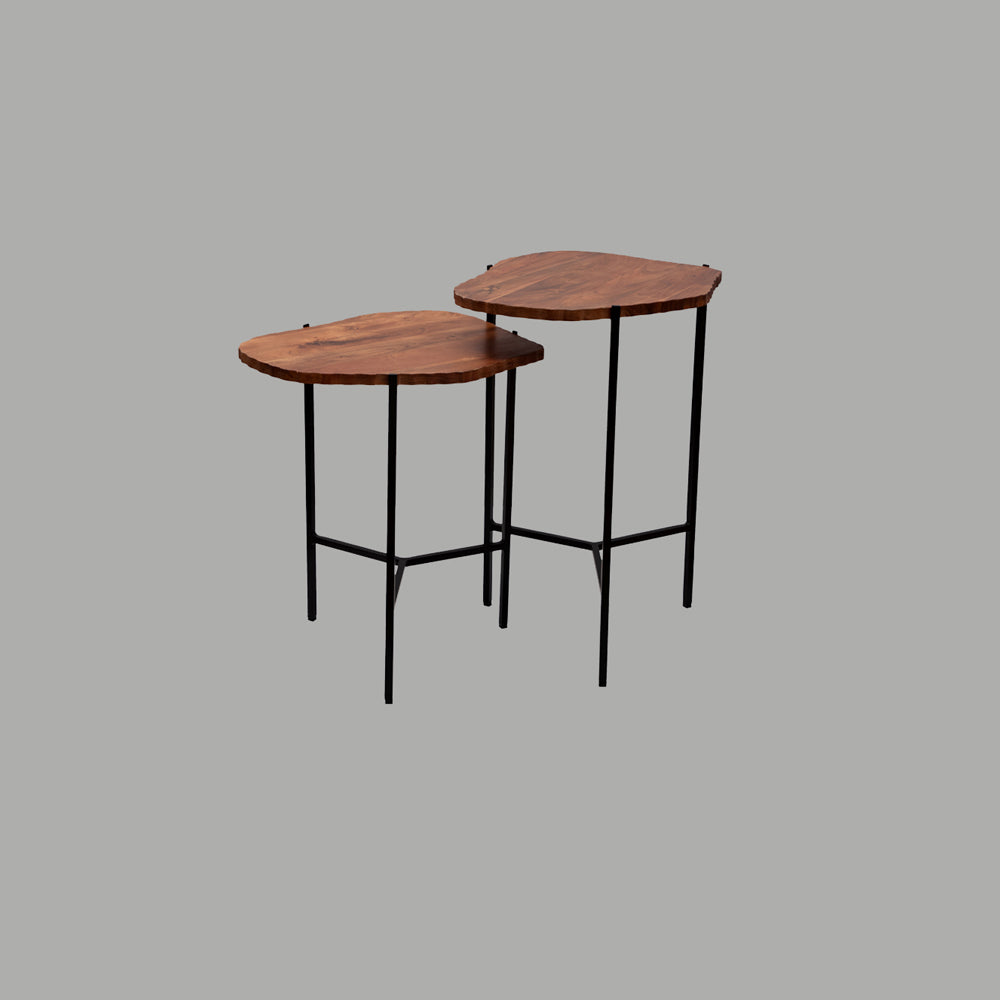 Two Wooden Nesting Tables