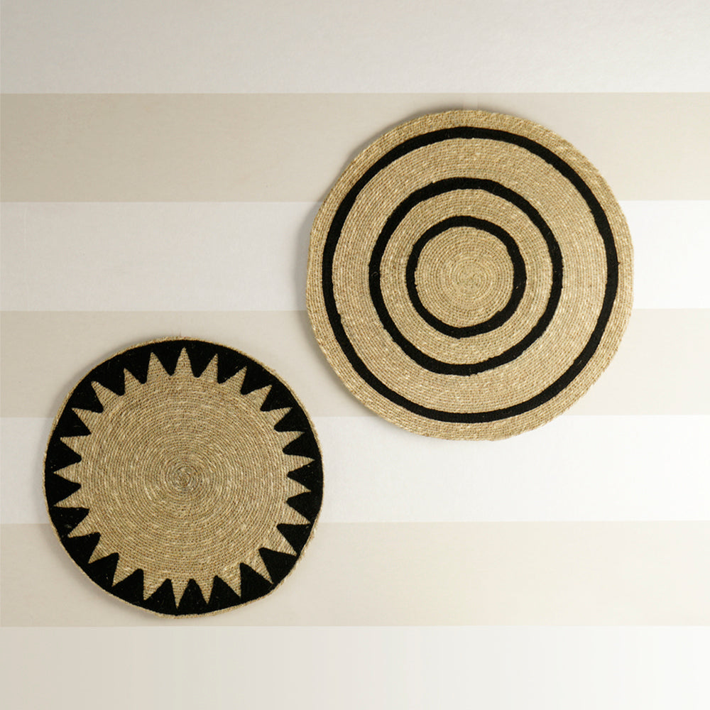 Jute Wall Art - Set Of 2 Pcs