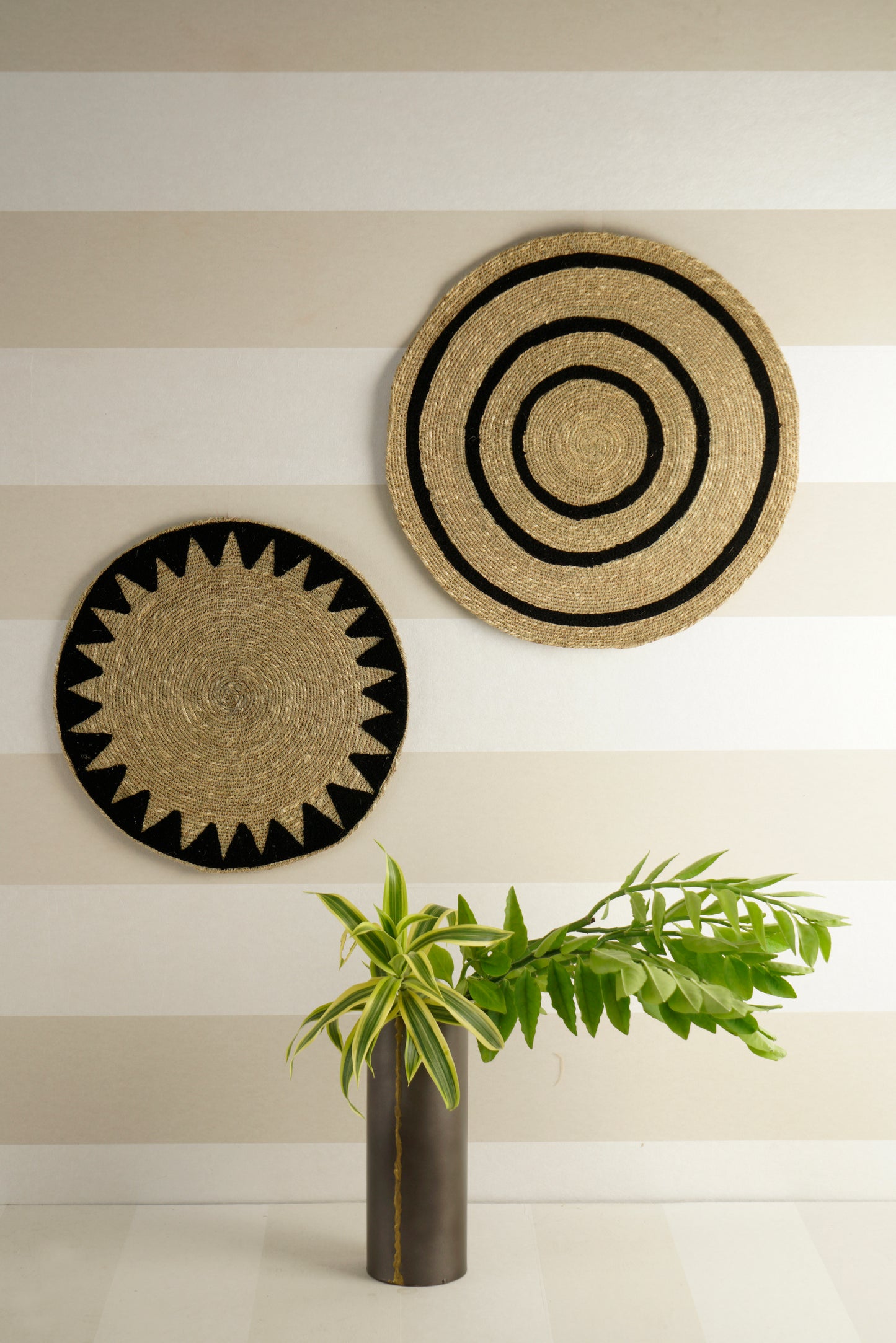 Jute Wall Art - Set Of 2 Pcs