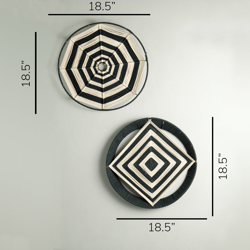 Modern Boho Wall Art -  Set Of 2 Pcs
