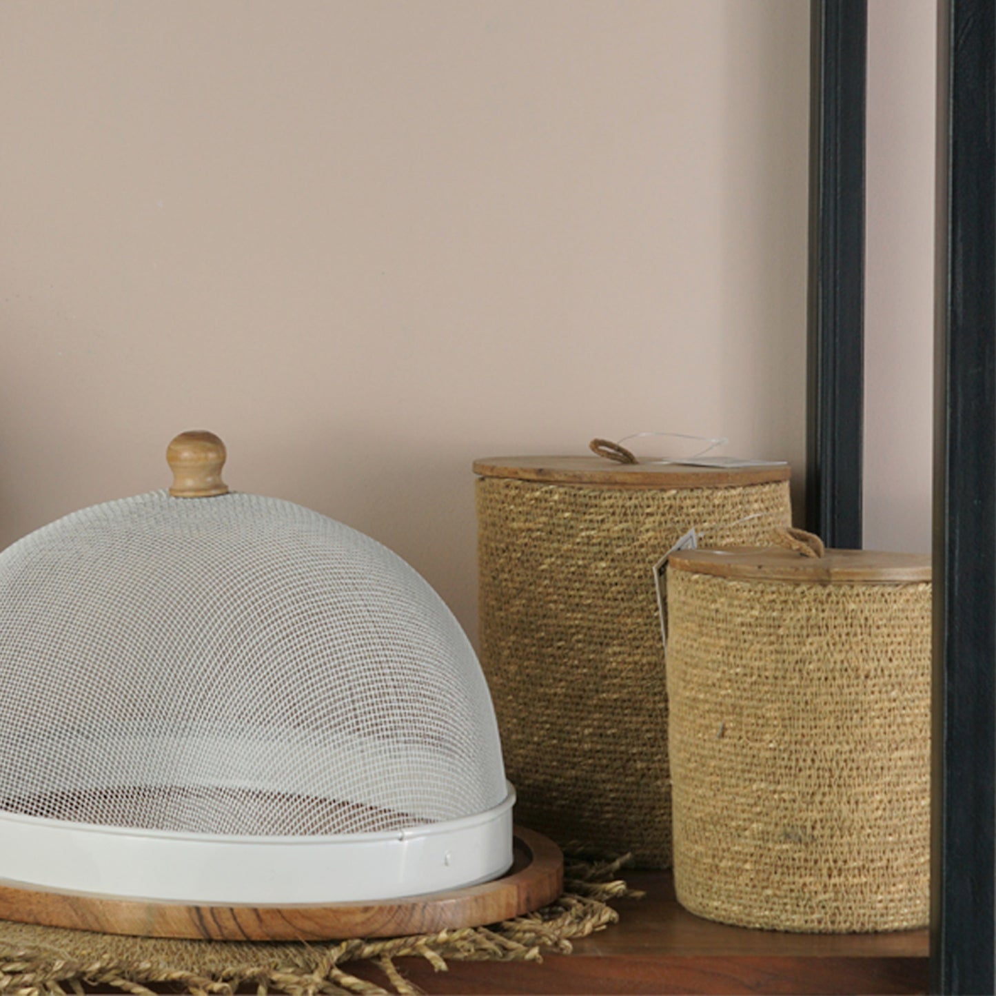 Jute Storage Boxes -  Set Of 2 Pcs