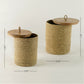 Jute Storage Boxes -  Set Of 2 Pcs