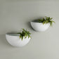 Metal Indoor/Outdoor Wallscape Planters (White)