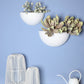 Metal Indoor/Outdoor Wallscape Planters (White)