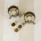 Set of 2 Tea-Light Hurricane (Gold)