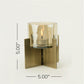 Large Tea-Light Hurricane (Gold)