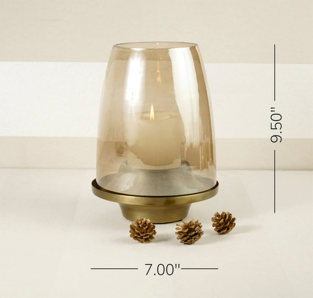 Gold Antique Lantern with Glass