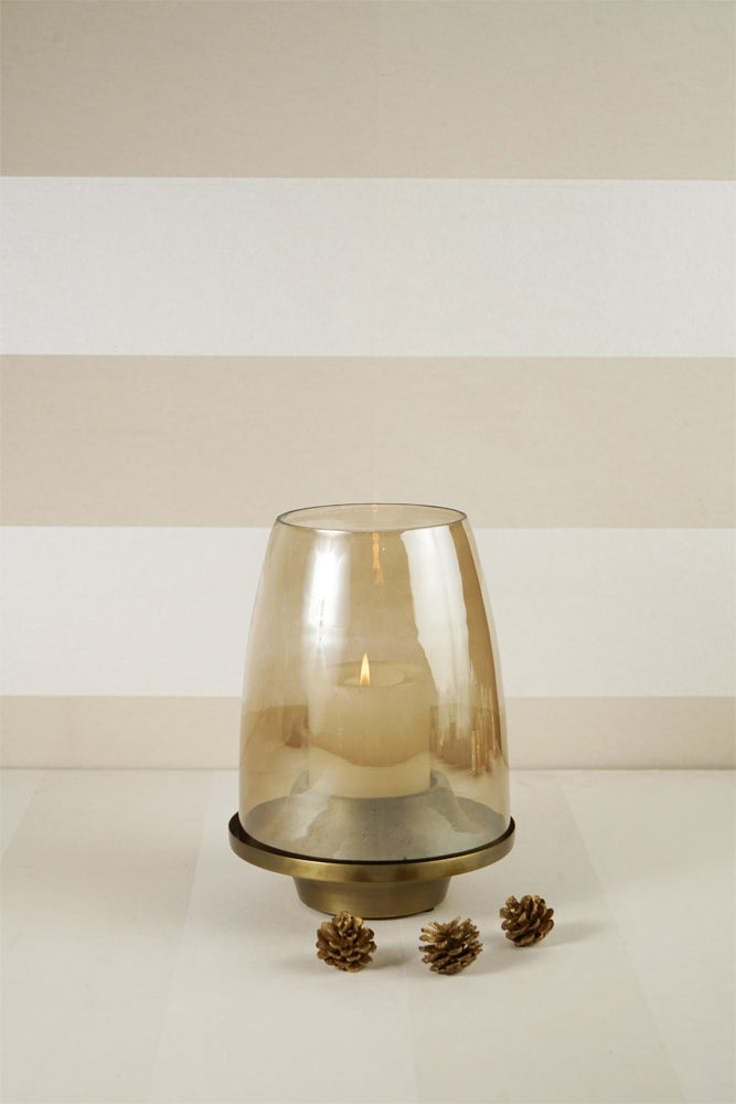 Gold Antique Lantern with Glass