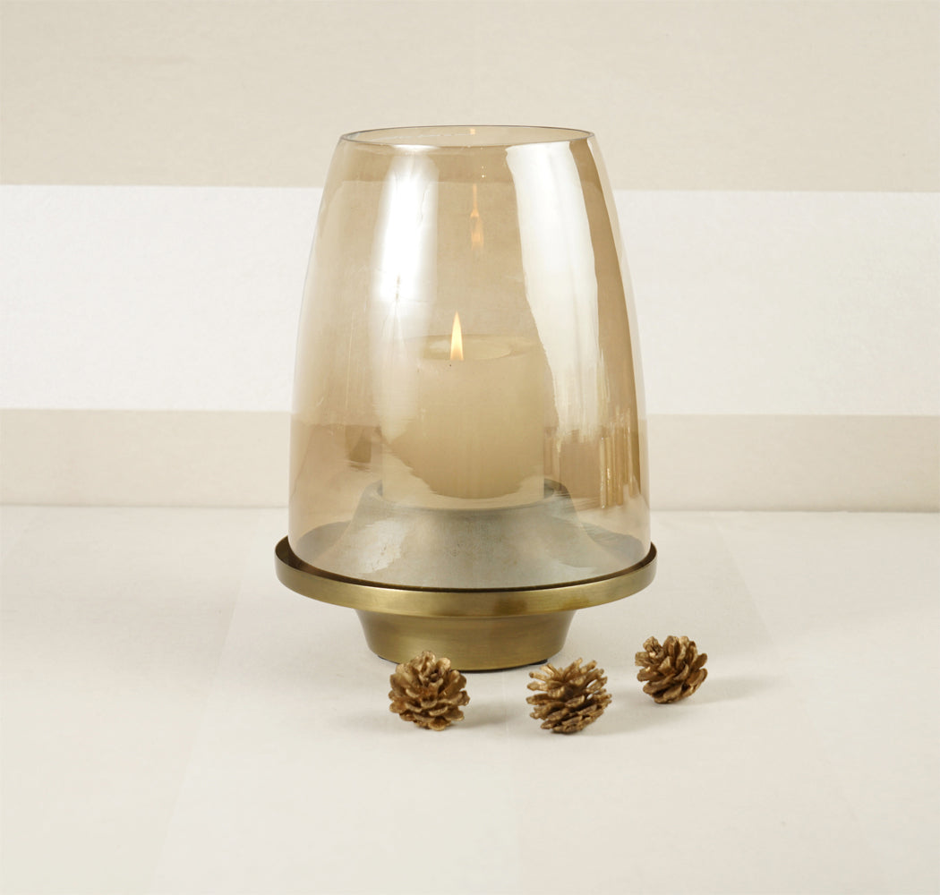 Gold Antique Lantern with Glass