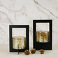 Set of 2 Tea-Light Hurricane with Handle(Black)