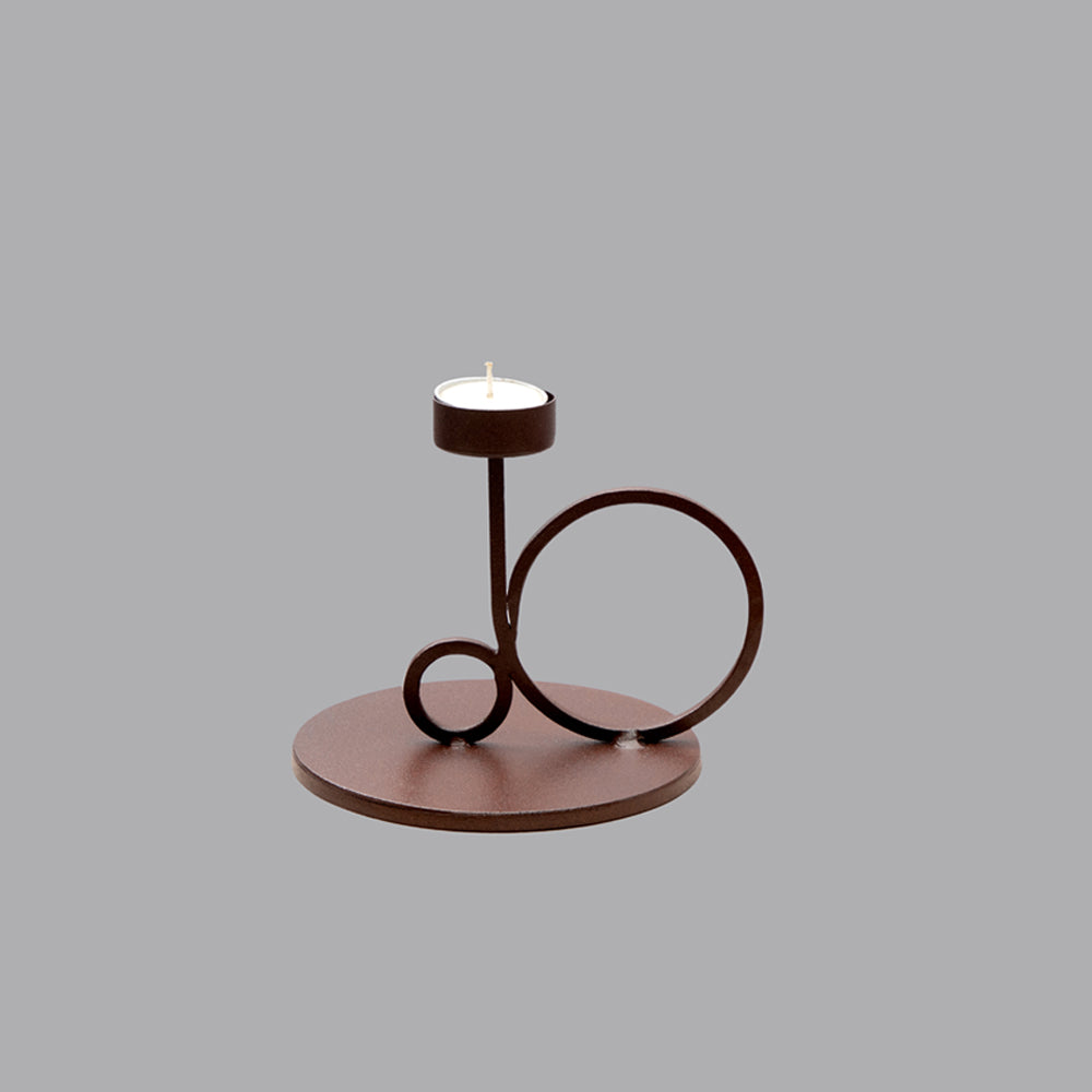 Tea Light Holder (Rust Texture)