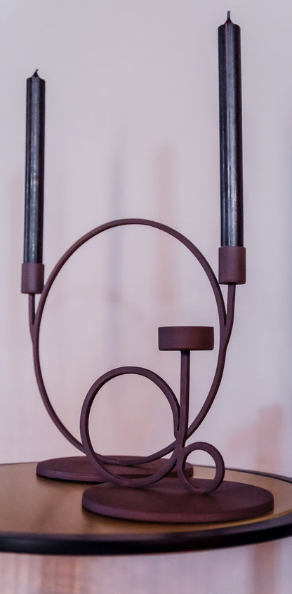 Tea Light Holder (Rust Texture)