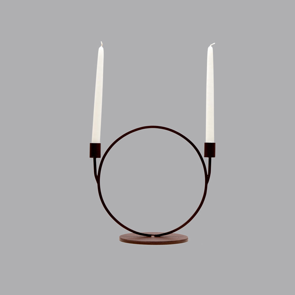 Twin Taper Holder(Texture Rust)
