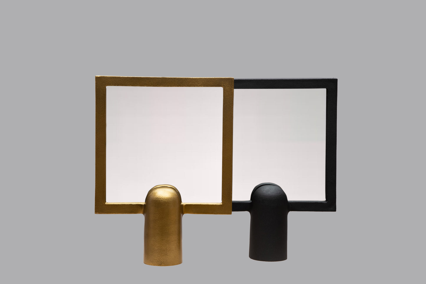 Pedestal Square Mirror (Gold)
