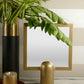 Pedestal Square Mirror (Gold)
