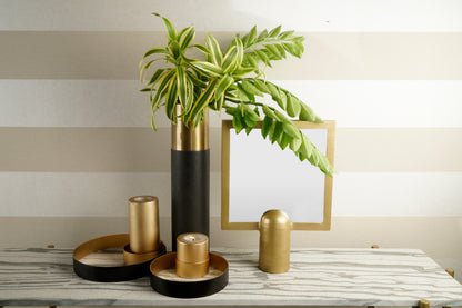 Pedestal Square Mirror (Gold)