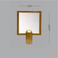 Pedestal Square Mirror (Gold)