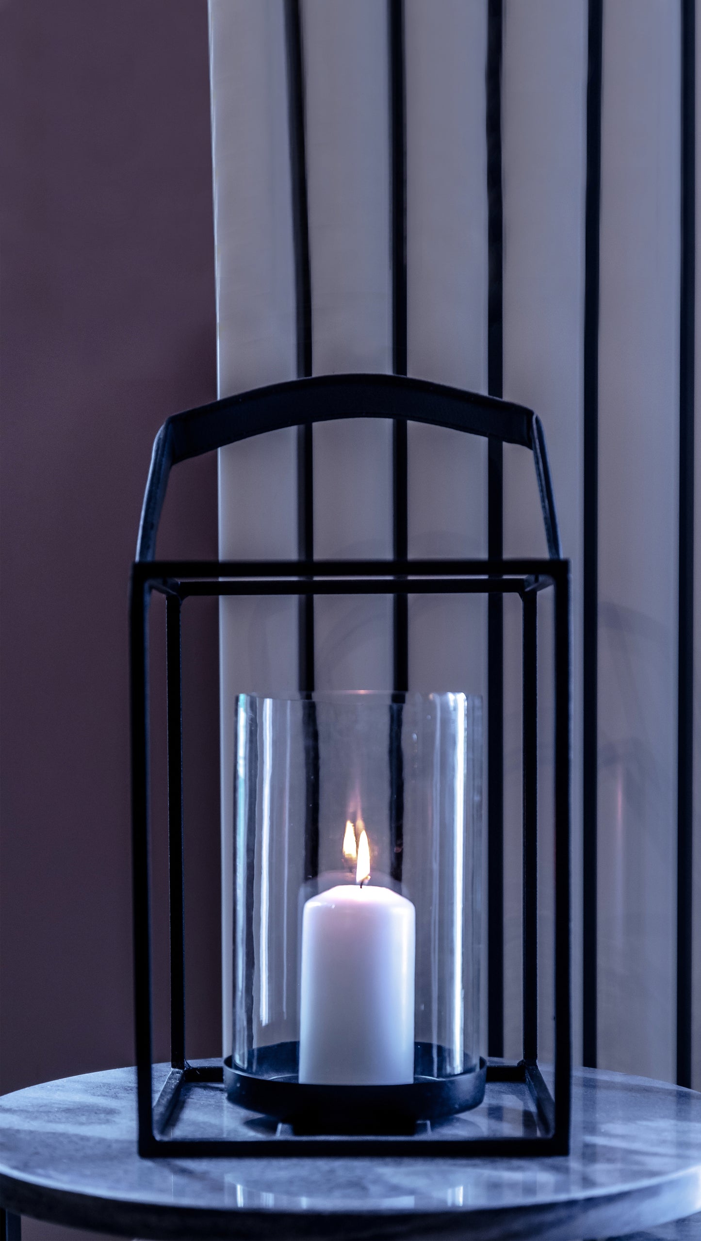 Outdoor Square Lantern (Black)