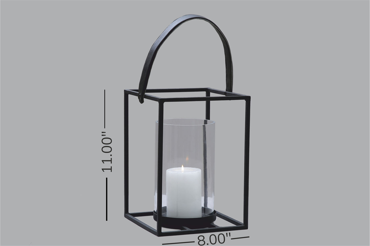 Outdoor Square Lantern (Black)