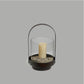Metal & Glass Lantern (Brown)