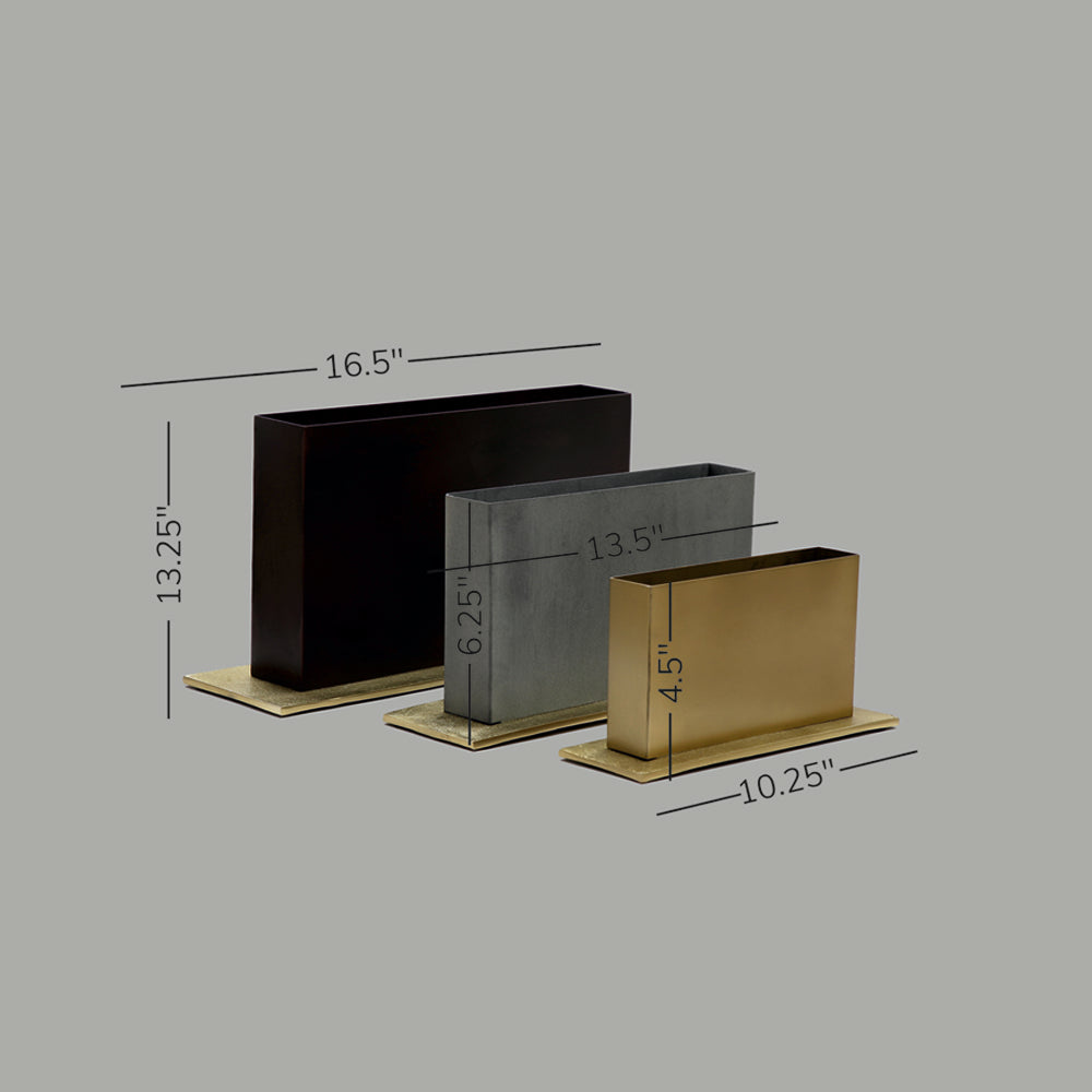 Horizontal Vases - Set Of 3