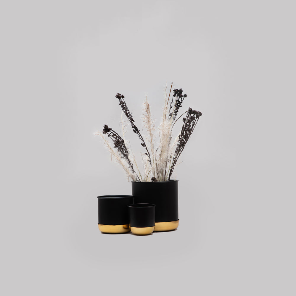 Planters - Set Of 3 (Black)