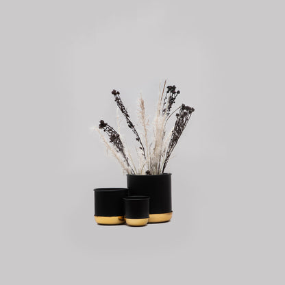 Planters - Set Of 3 (Black)
