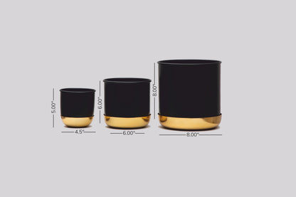 Planters - Set Of 3 (Black)