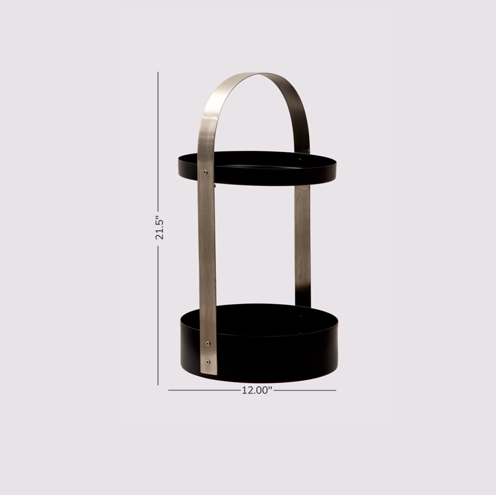 Serving Caddy (Silver & Black)