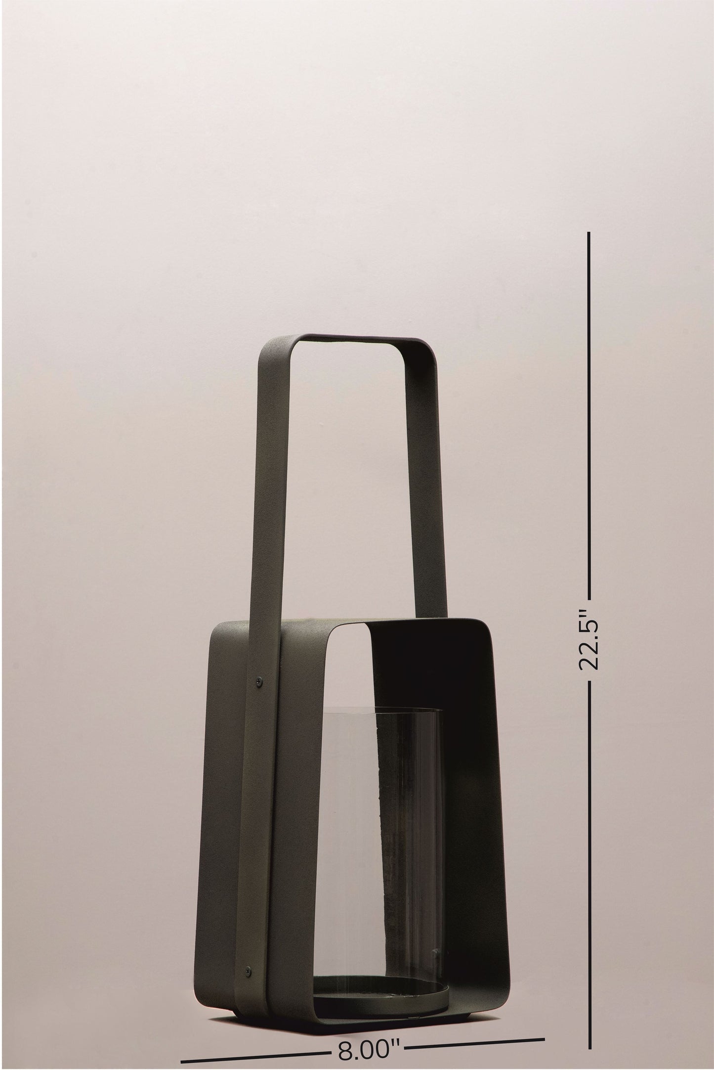 Tall Handle Lantern (Grey)