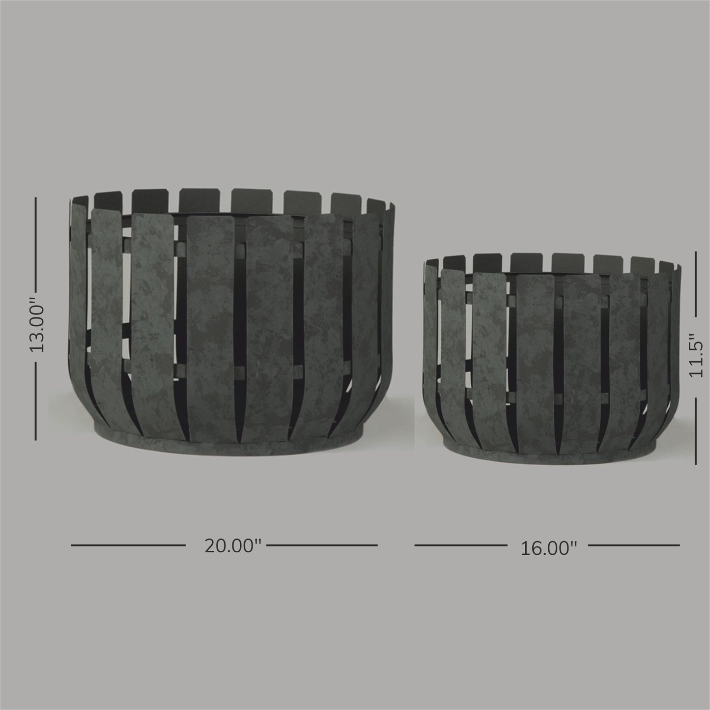 Large Outdoor Planters - Set Of 2