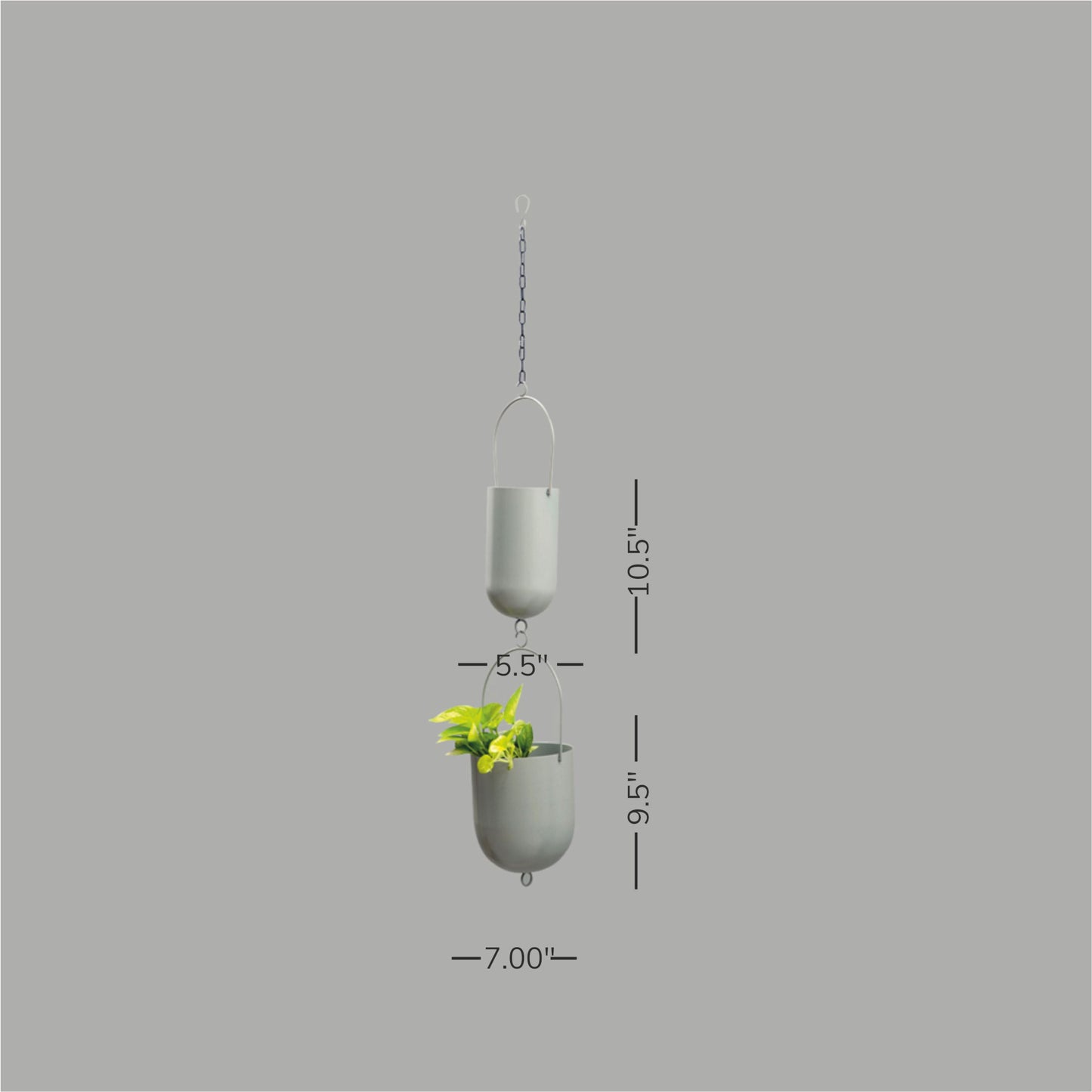 Hanging Plant Holders (Grey)