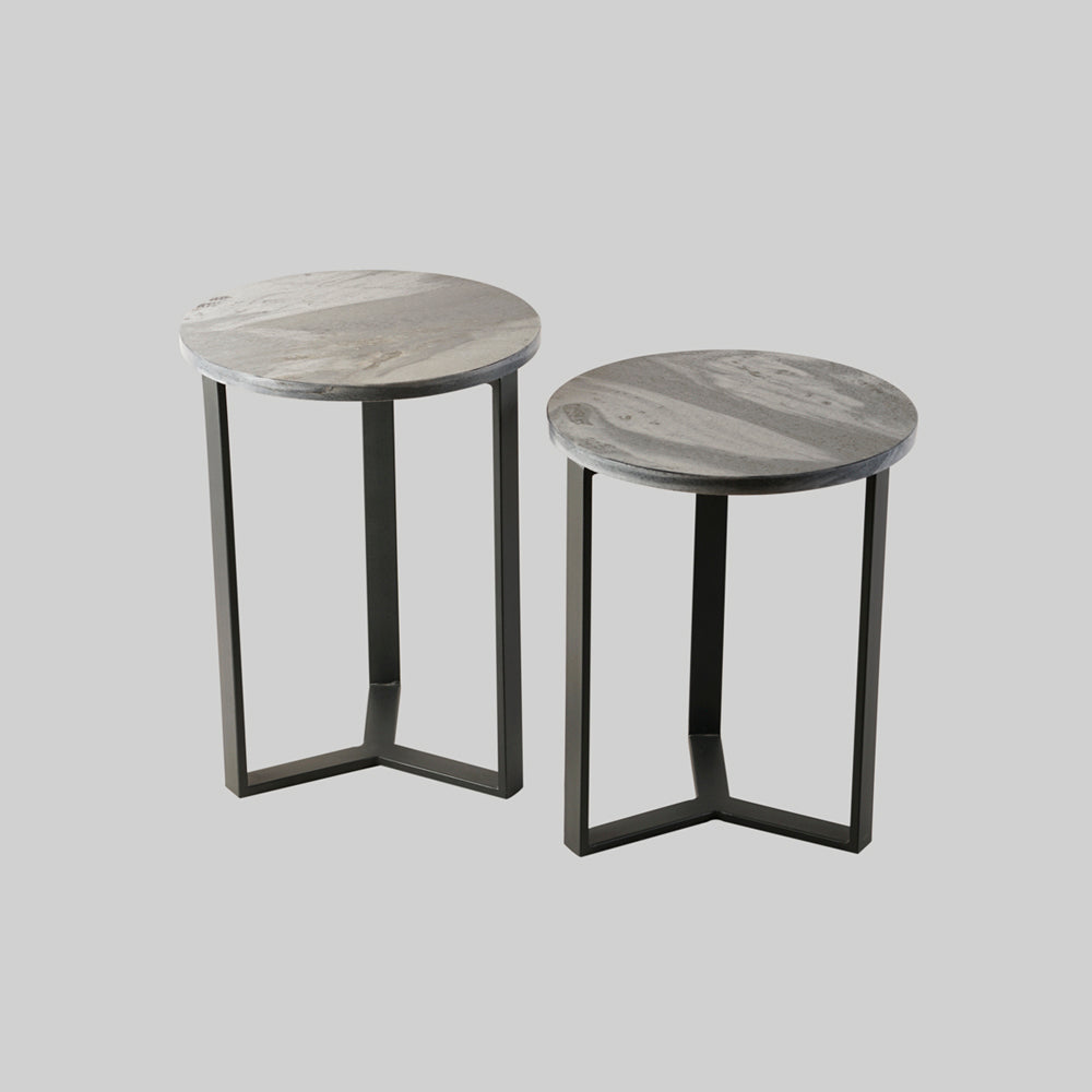Marble Nesting Tables - Set Of 2