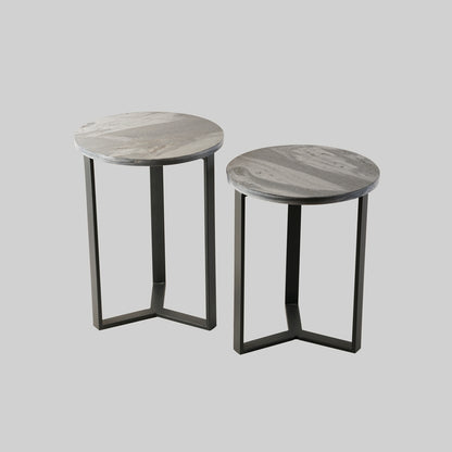 Marble Nesting Tables - Set Of 2