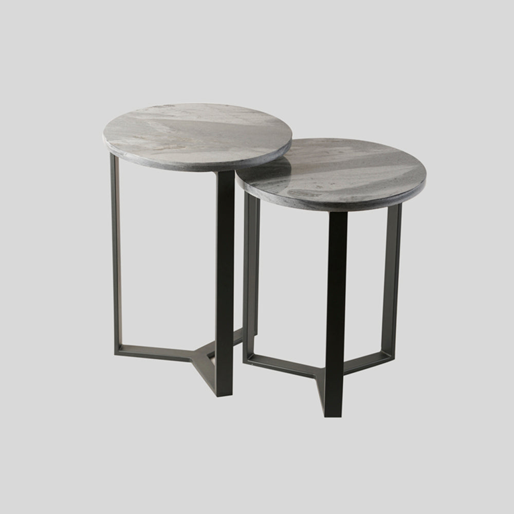 Marble Nesting Tables - Set Of 2