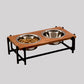 Pet Bowls W/Wooden Top