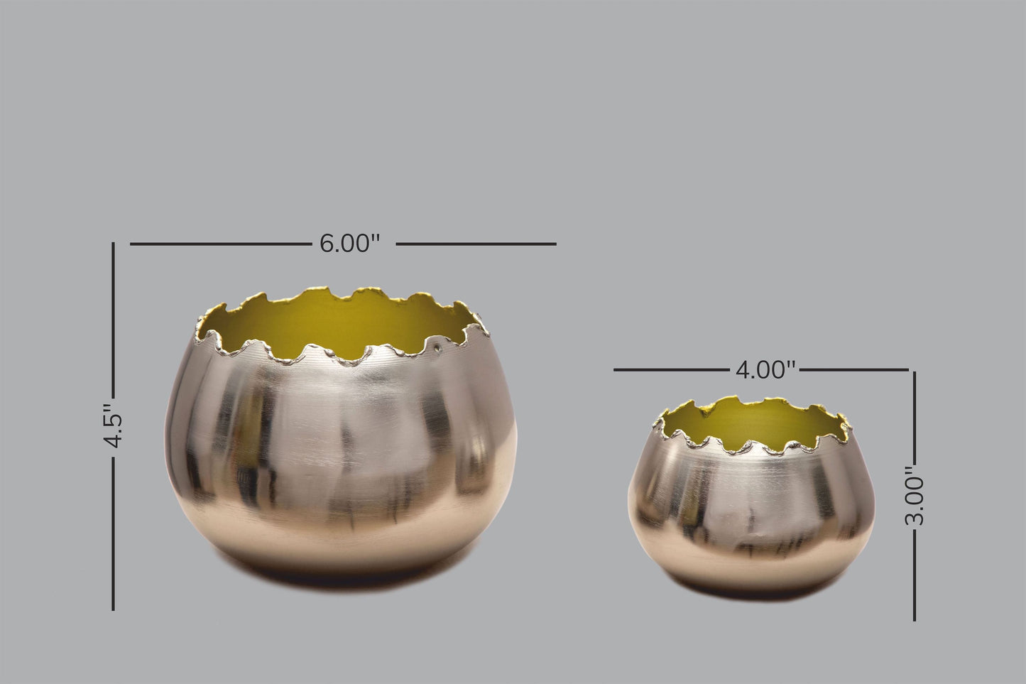 Raw Edges Bowls - Set Of 2 (G)
