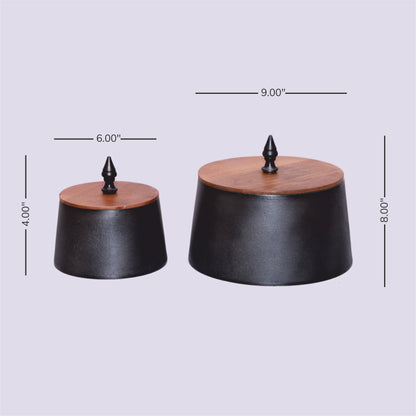 Pandora Boxes - Set Of 2 (Grey)