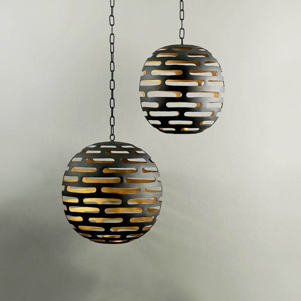 Large Hanging Globe (Gold)