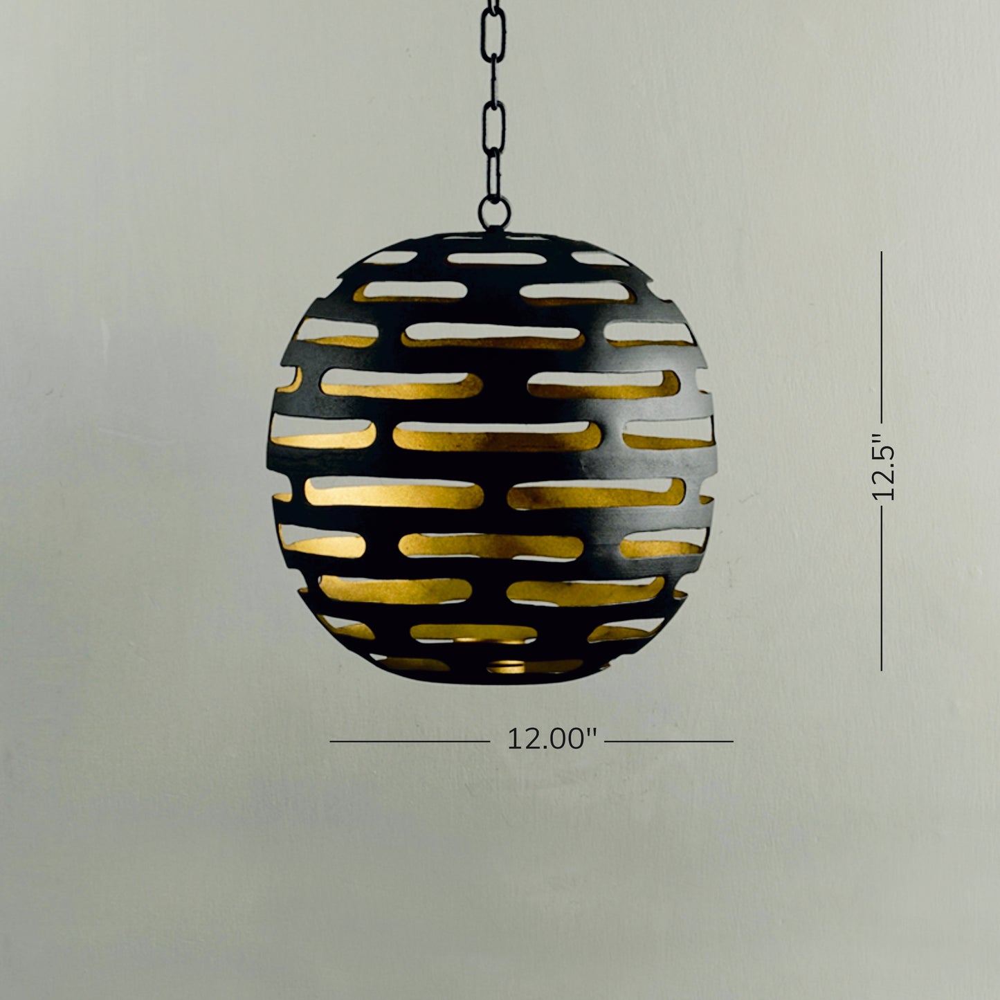 Large Hanging Globe (Gold)