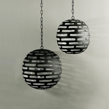 Large Hanging Globe (Silver)