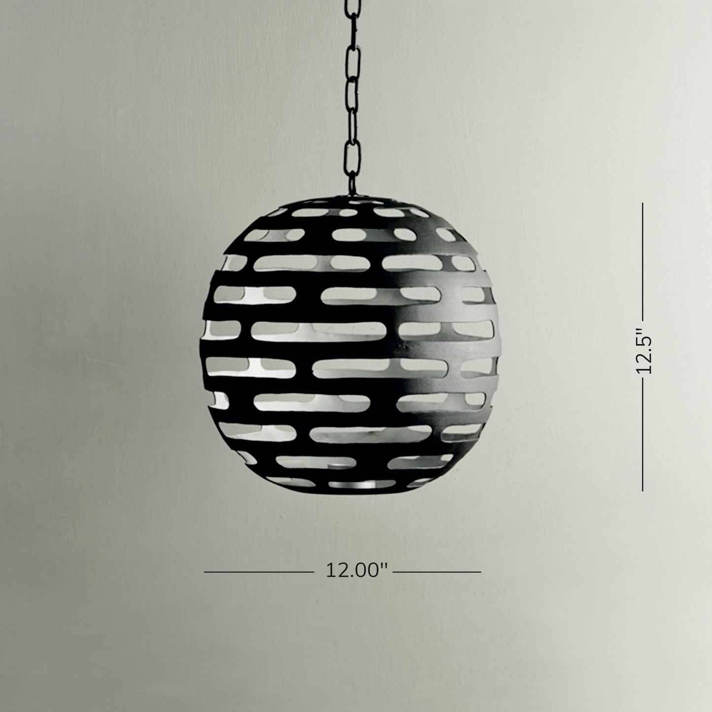 Large Hanging Globe (Silver)