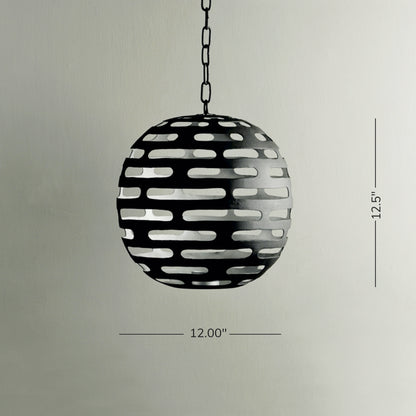 Large Hanging Globe (Silver)